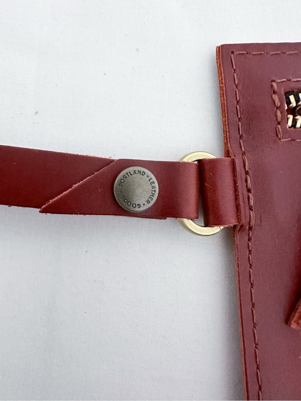 NEW Portland Leather Goods Adriana Pouch Shade Possibly Madrone Wristlet - Picture 5 of 13